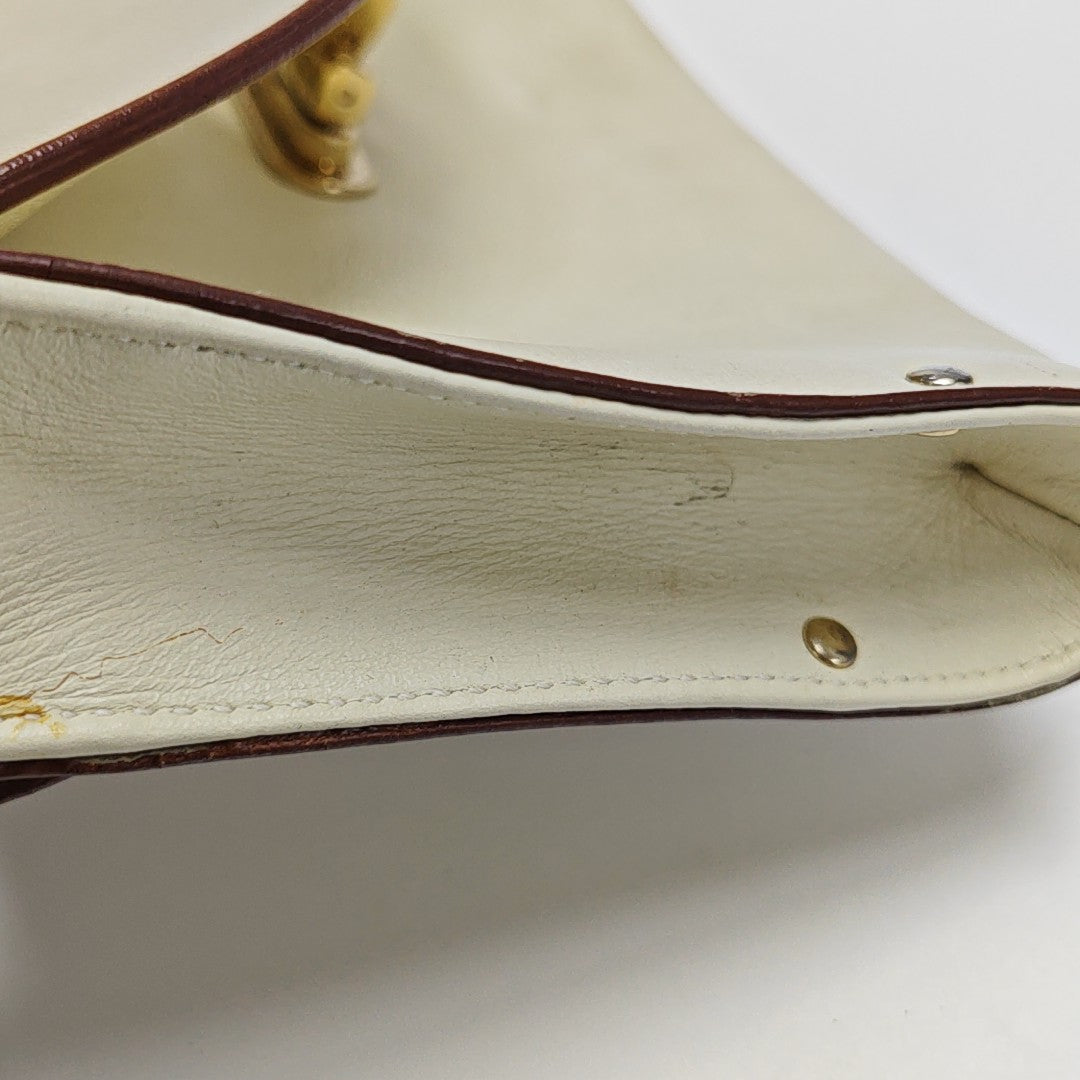 Calfskin Top Handle Bag White