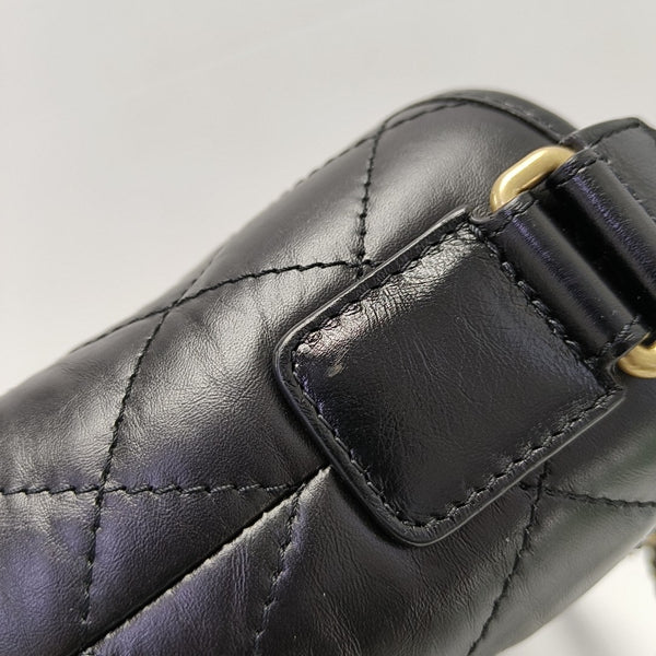 GABRIELLE New Medium Quilted Calfskin Black