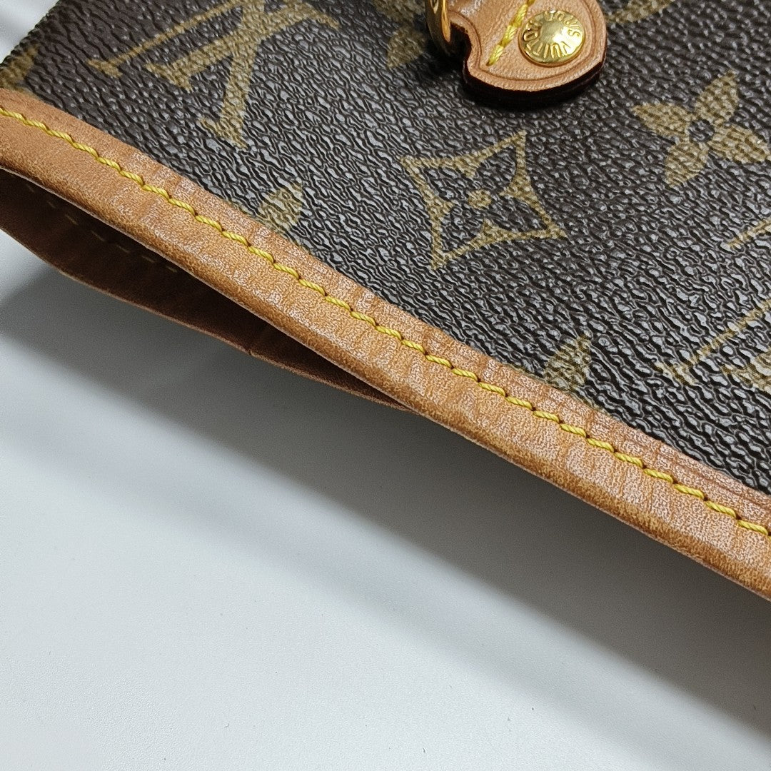 NEVERFULL MM Monogram Coated Canvas Brown