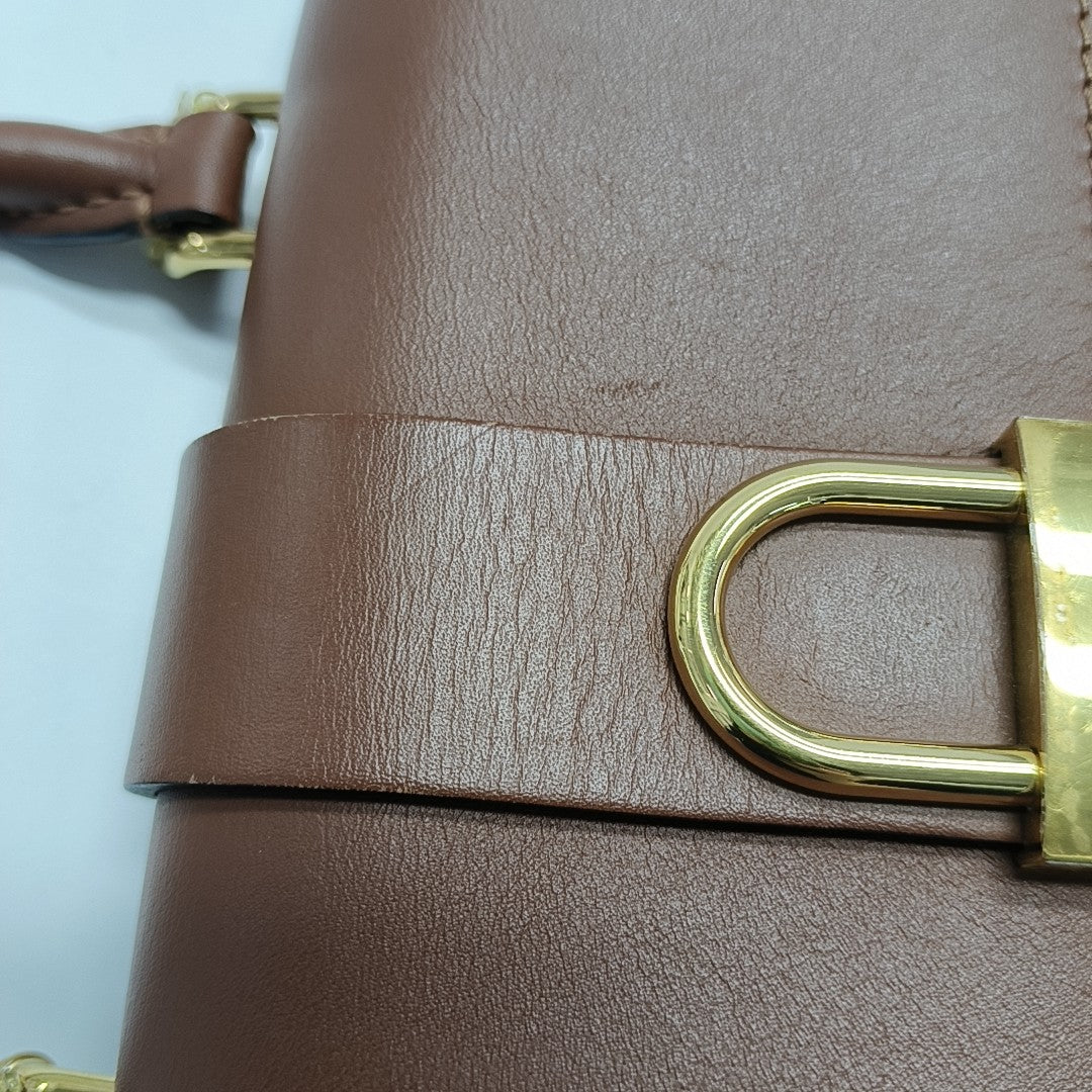LOCKY BB Monogram Coated Canvas Brown