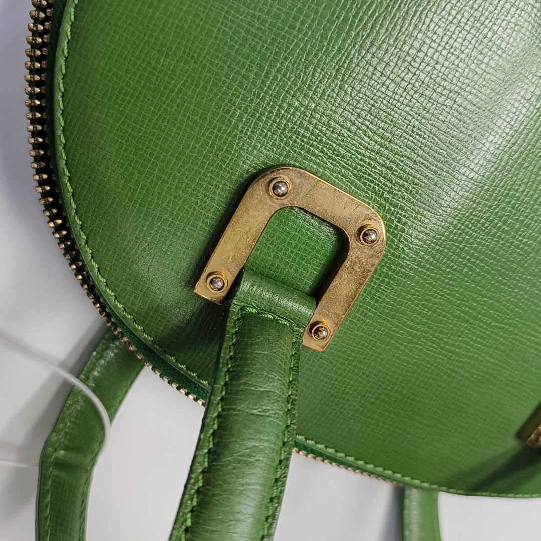 Calfskin Top Handle Bag Green