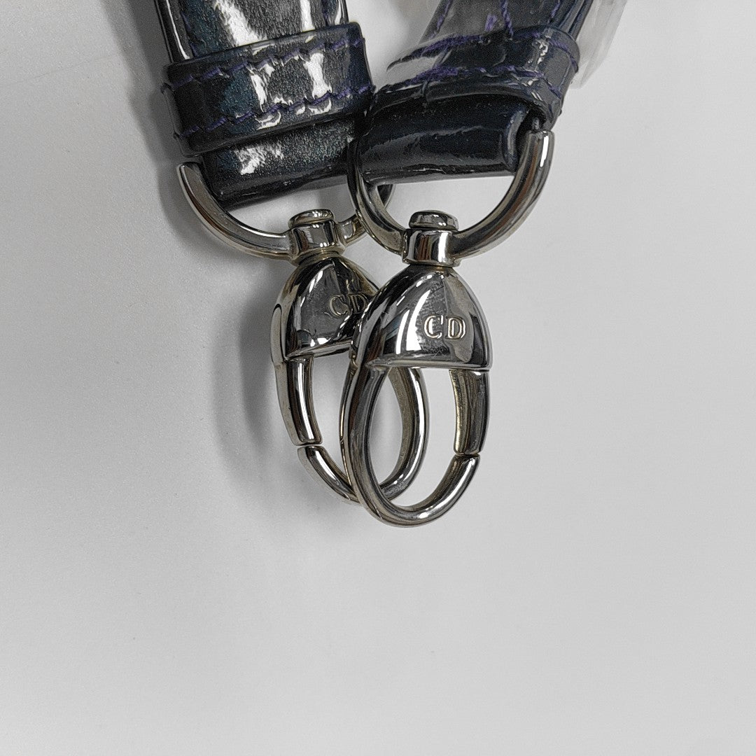 Lady Dior Medium Cannage Patent Leather Purple
