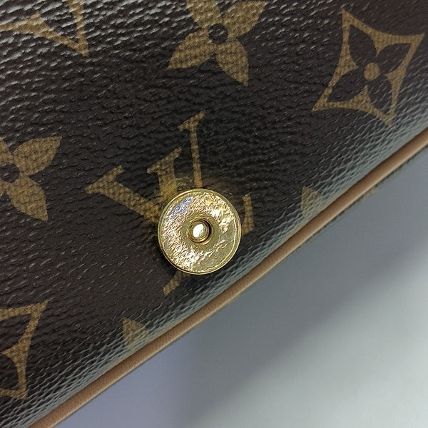 DIANE Monogram Coated Canvas Brown
