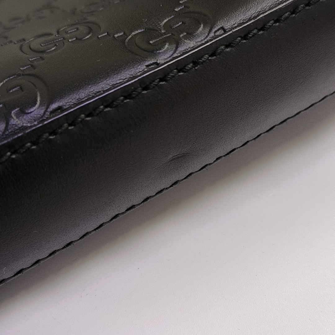 Signature Monogram Calfskin Black