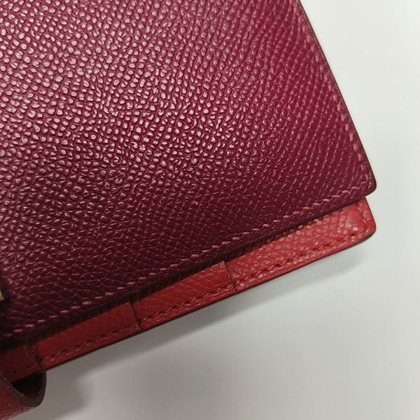 Bearn Medium Epsom Red Wallet