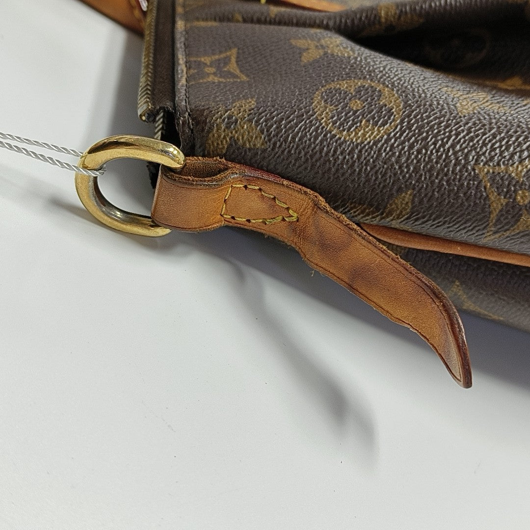 TURENNE Monogram Coated Canvas Brown