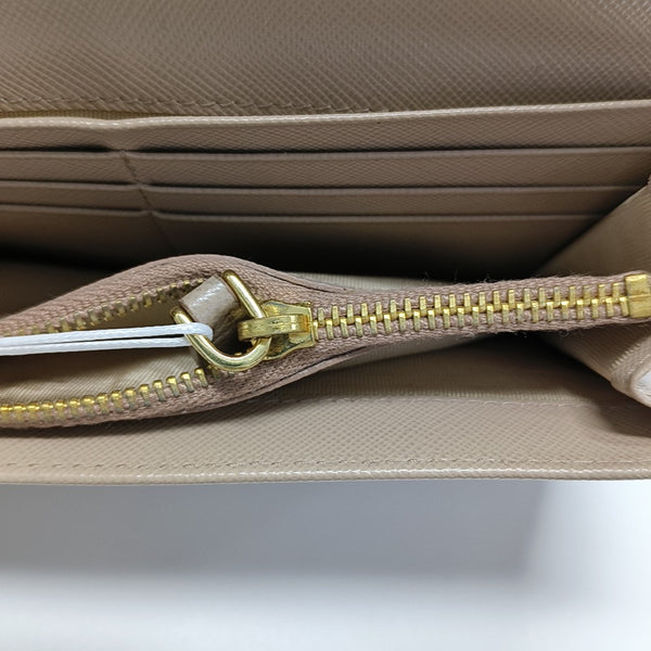 Saffiano Calfskin Wallet Beige