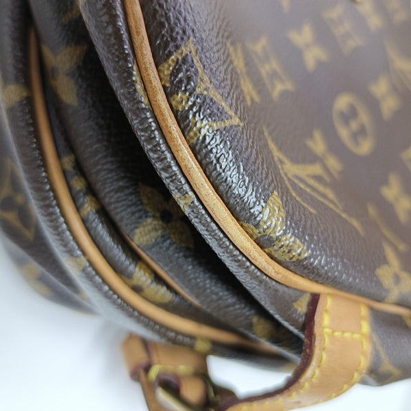 SAUMUR 30 Monogram Coated Canvas Brown