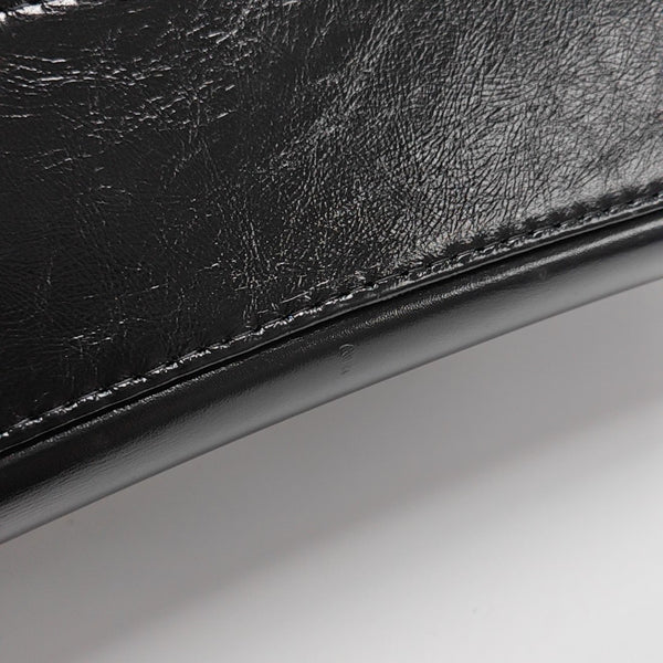 Quilted Calfskin Shoulder Bag Black