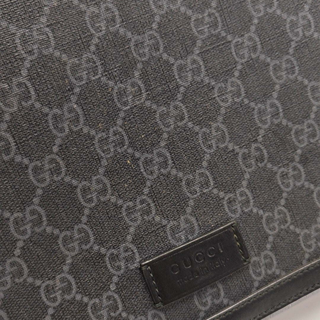 Nightcourrier Monogram Coated Canvas Black