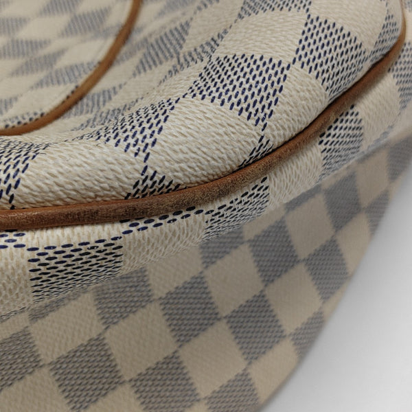 GALLIERA GM Damier Azur Coated Canvas White