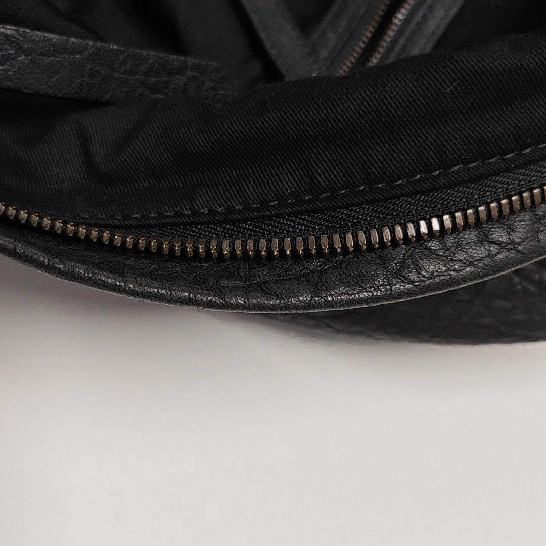 Leather Backpack Black