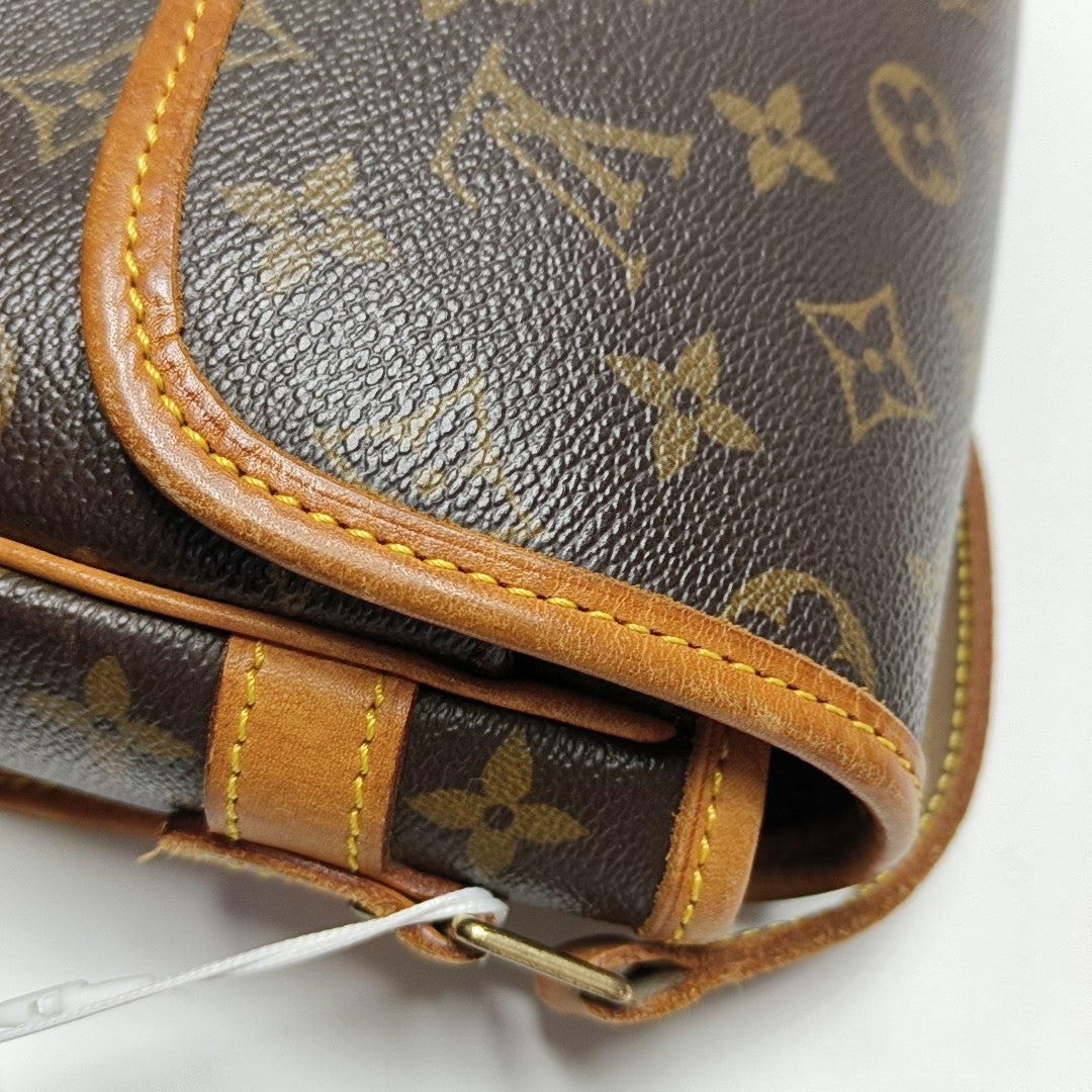 SOLOGNE PM Monogram Coated Canvas Brown