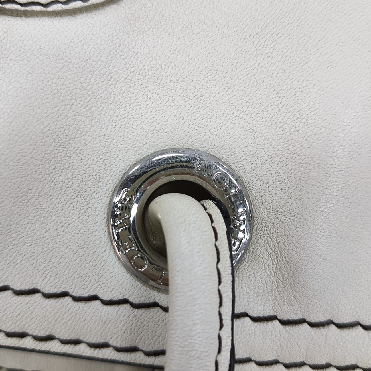 Quilted Calfskin Tote Bag White