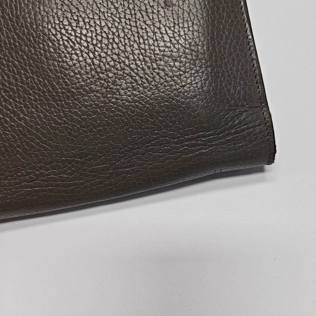 Interlocking G Small Calfskin Gray