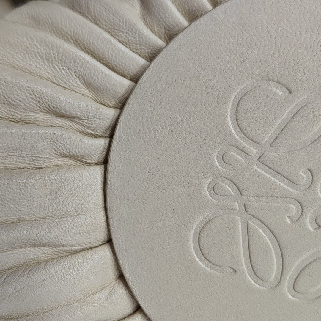 Nest Backet Calfskin White