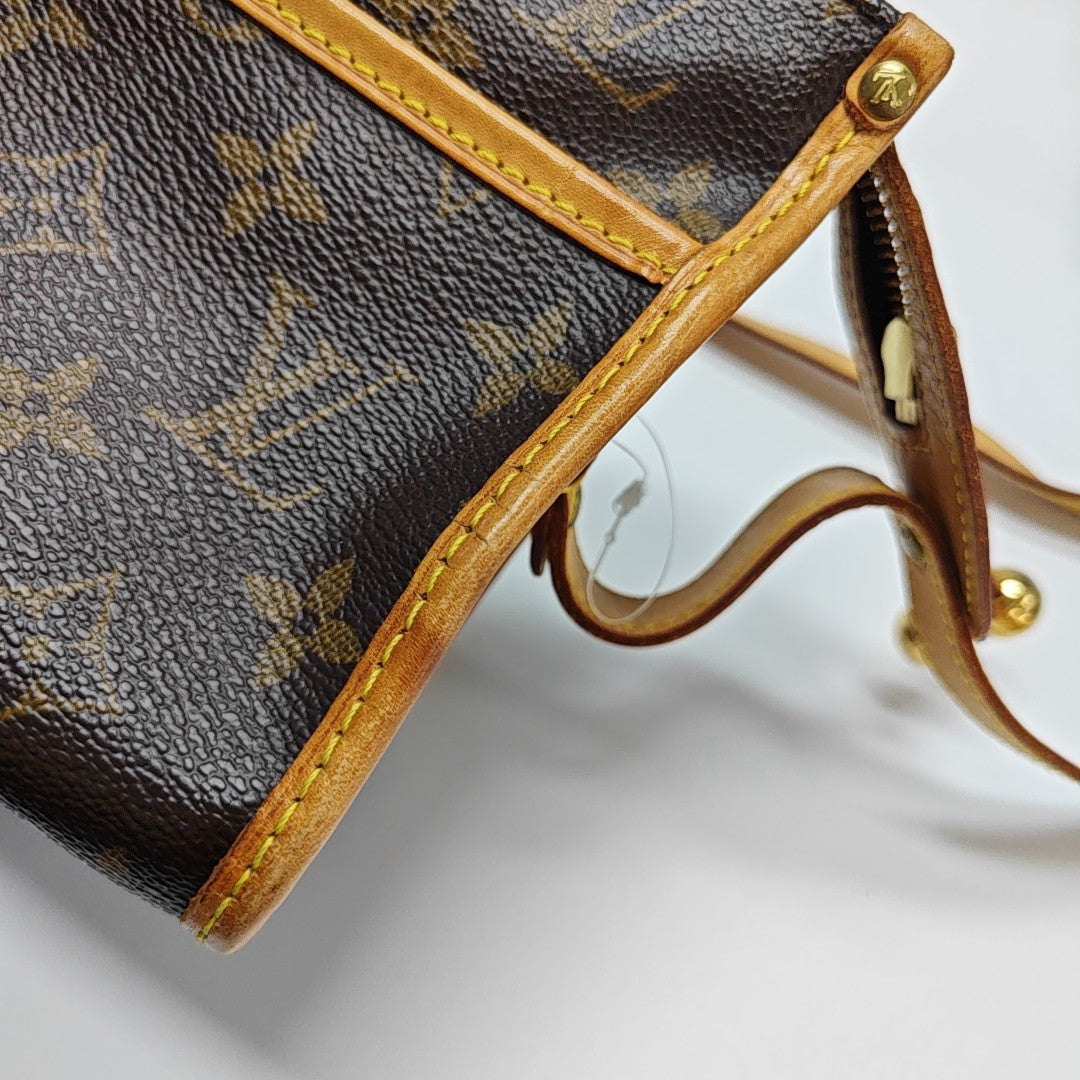 POPINCOURT Monogram Coated Canvas Brown