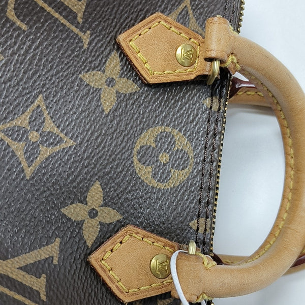 SPEEDY Nano Monogram Coated Canvas Brown