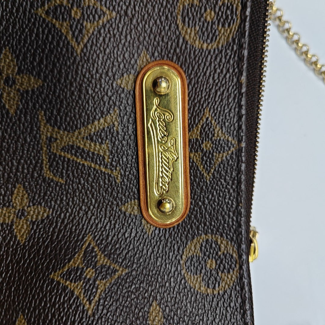 EVA Monogram Coated Canvas Brown