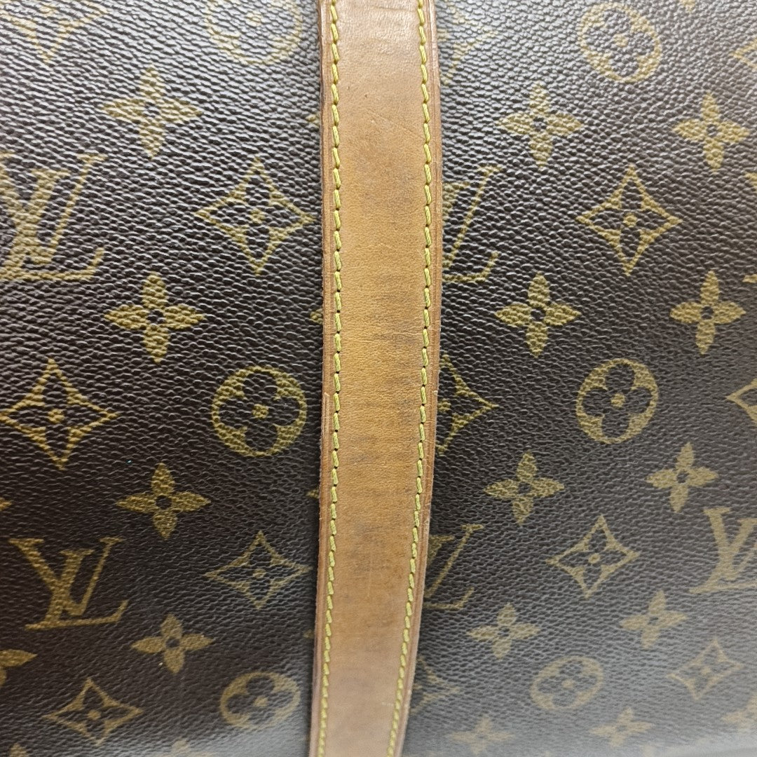 SAC SOUPLE 55 Monogram Coated Canvas Brown