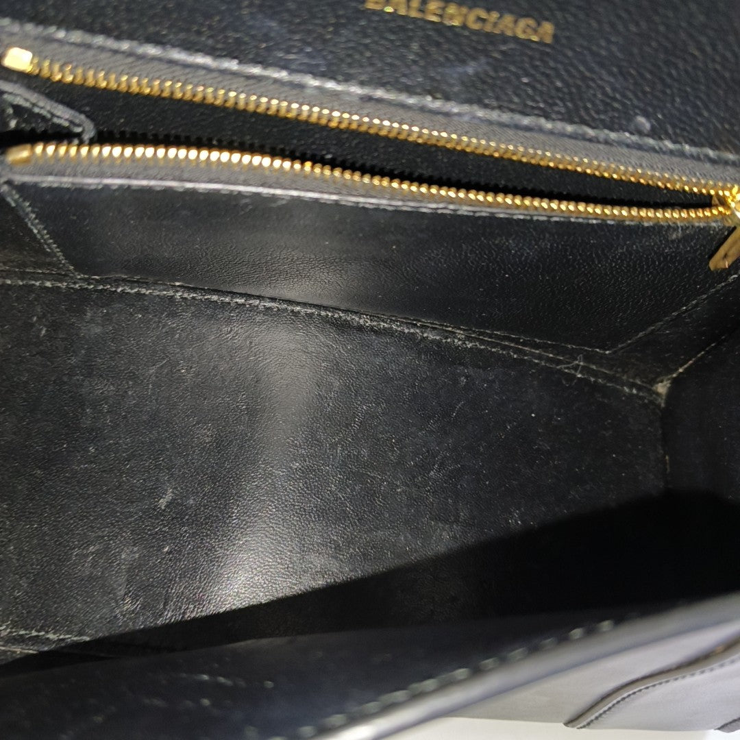Hourglass S Calfskin Black
