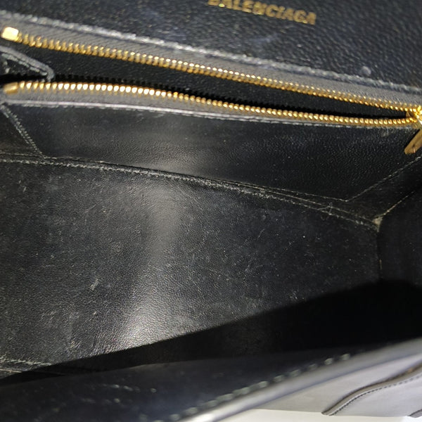 Hourglass S Calfskin Black