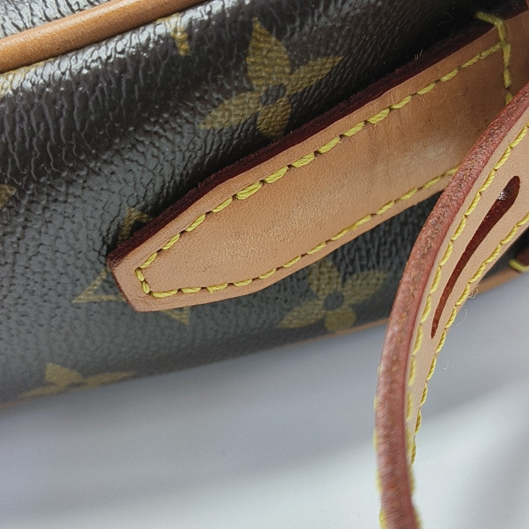 GAME ON Monogram Coated Canvas Brown
