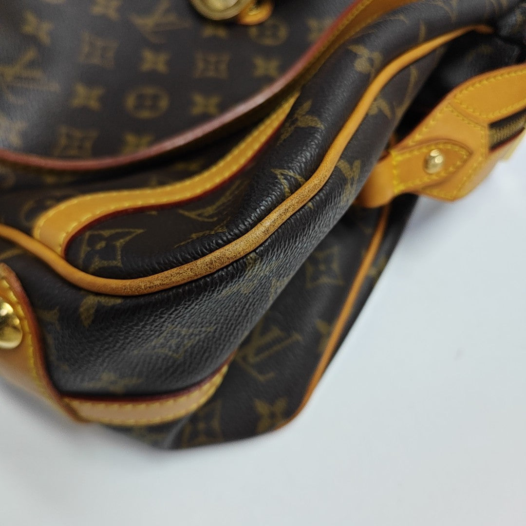 STRESA Monogram Coated Canvas Brown