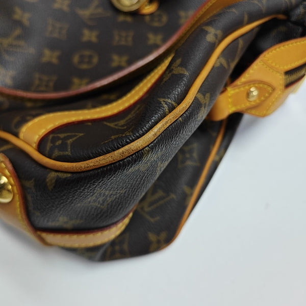 STRESA Monogram Coated Canvas Brown