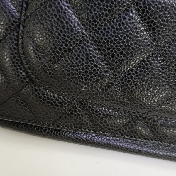 WOC Quilted Grained Calfskin Black