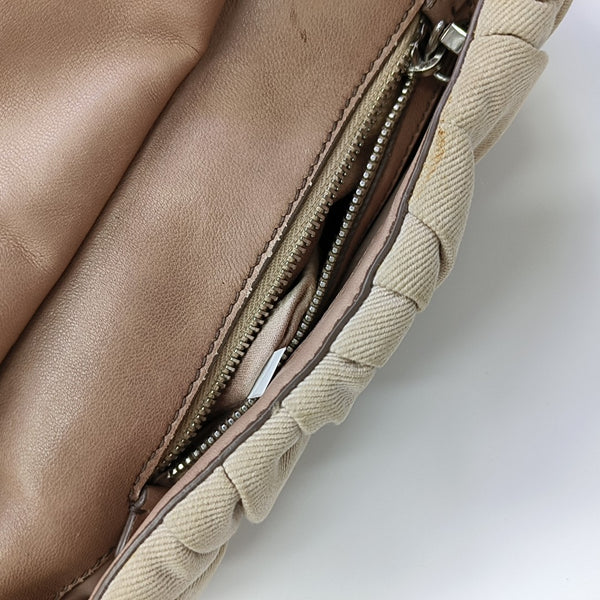 Canvas Shoulder Bag Beige
