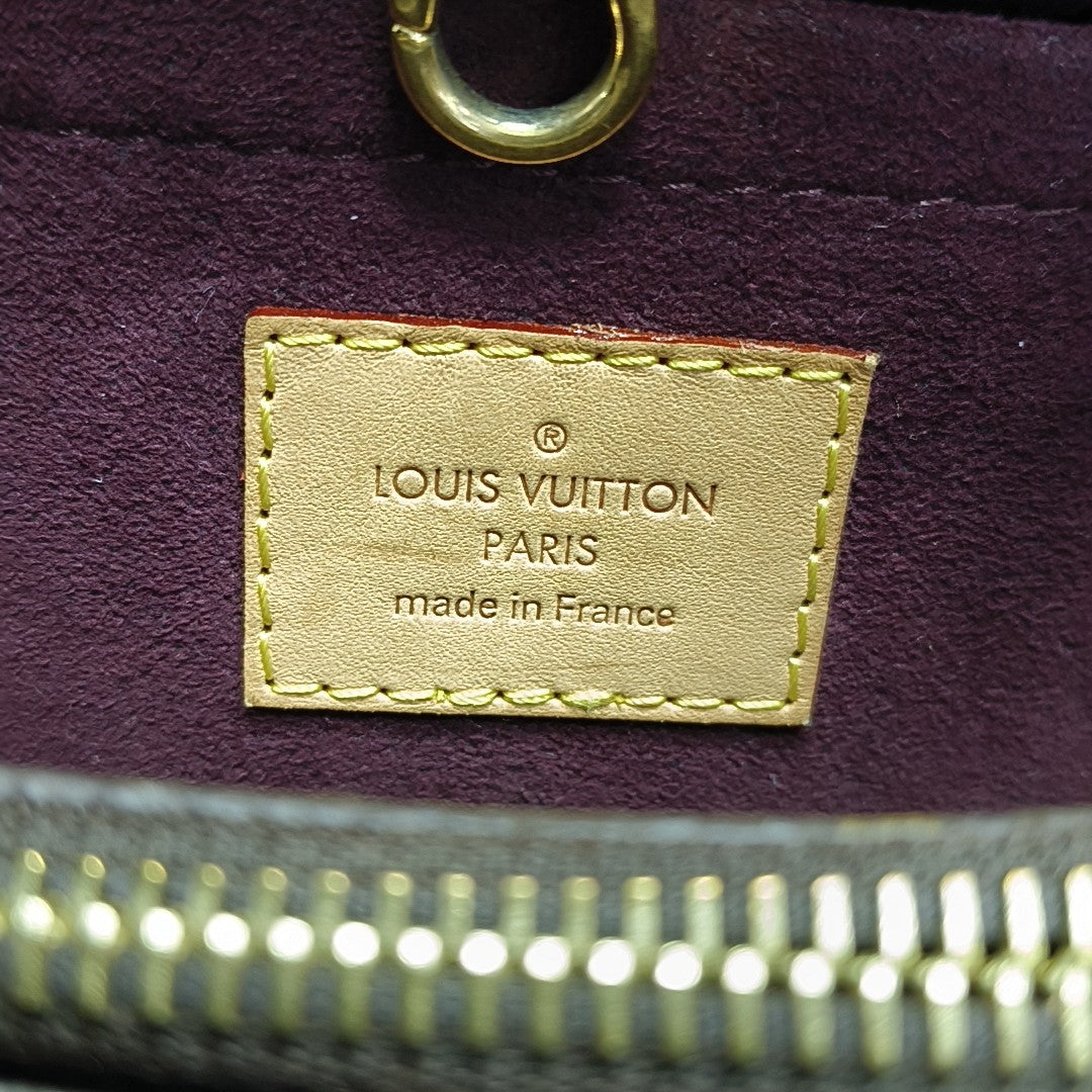 MONTAIGNE BB Monogram Coated Canvas Brown