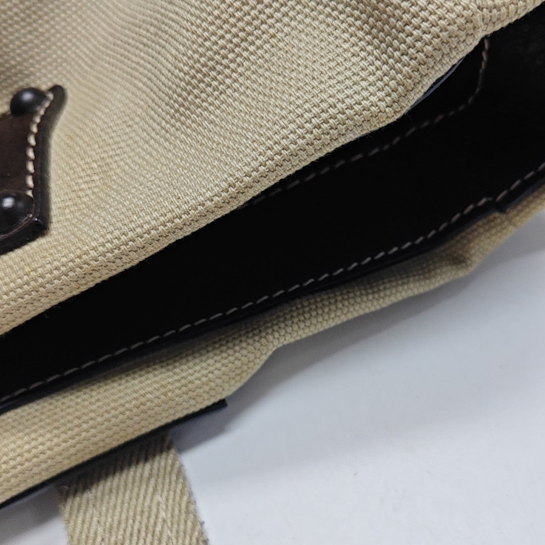 Canvas Shoulder Bag Beige