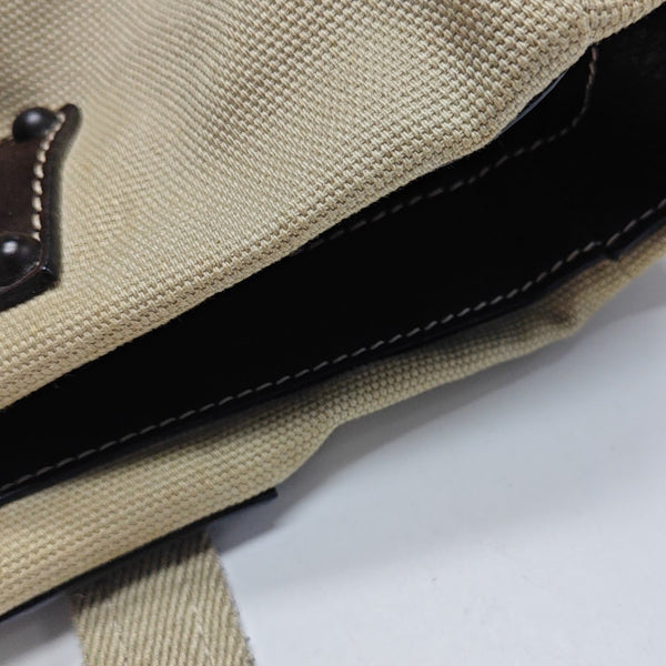 Canvas Shoulder Bag Beige