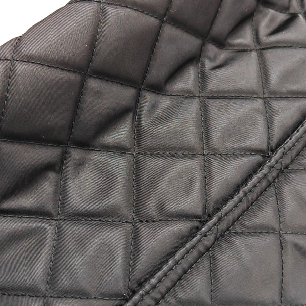 Quilted Nylon Shoulder Bag Black
