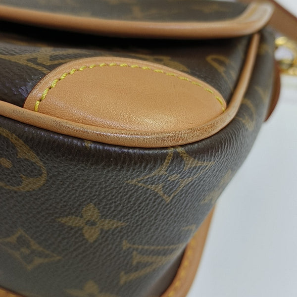 DIANE Monogram Coated Canvas Brown