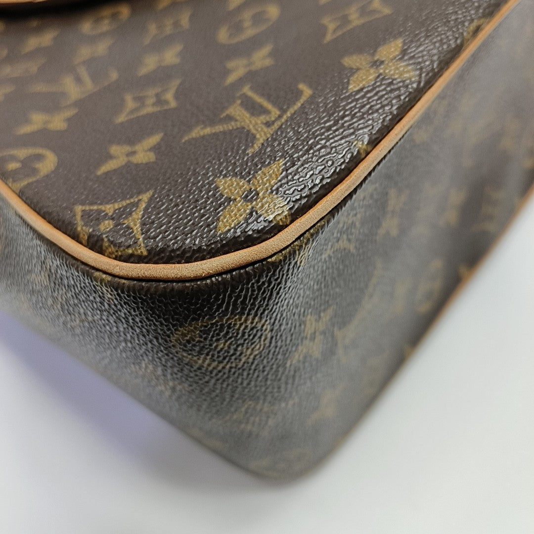 EXCENTRI-CITE Monogram Coated Canvas Brown