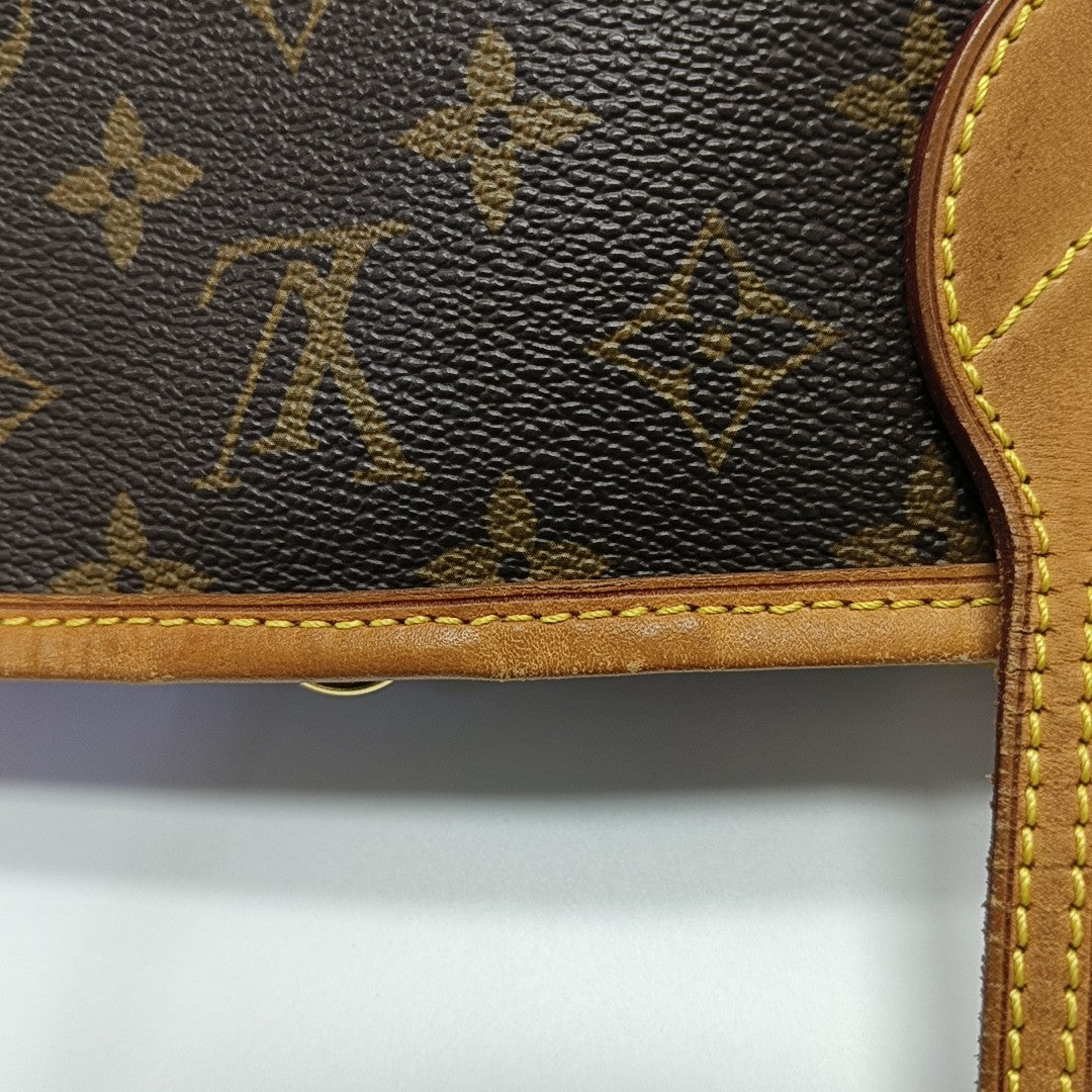 NEVERFULL PM Monogram Coated Canvas Brown