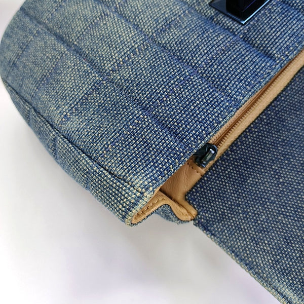 2.55 Quilted Canvas Blue