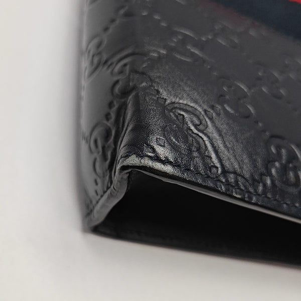 Signature Monogram Calfskin Blue