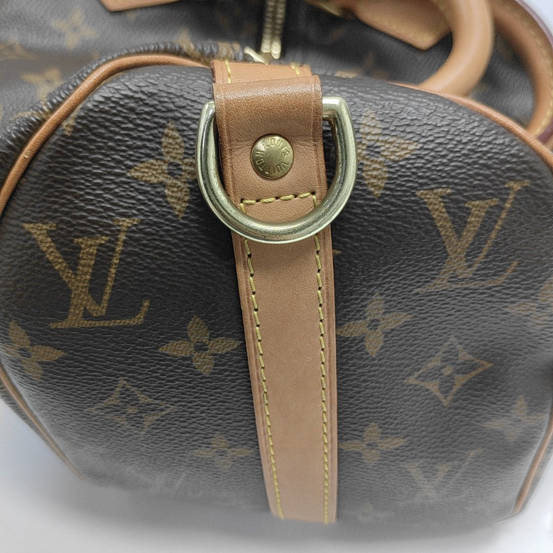 SPEEDY 25 Monogram Coated Canvas Brown