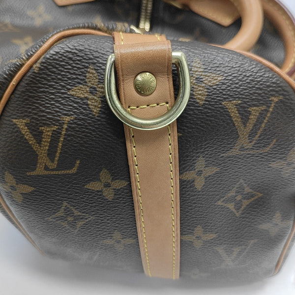 SPEEDY 25 Monogram Coated Canvas Brown