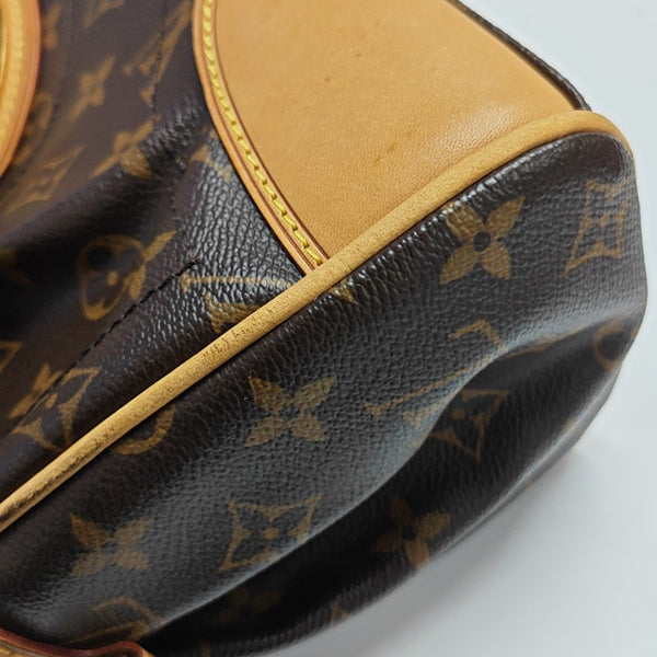 BEVERLY MM Monogram Coated Canvas Brown