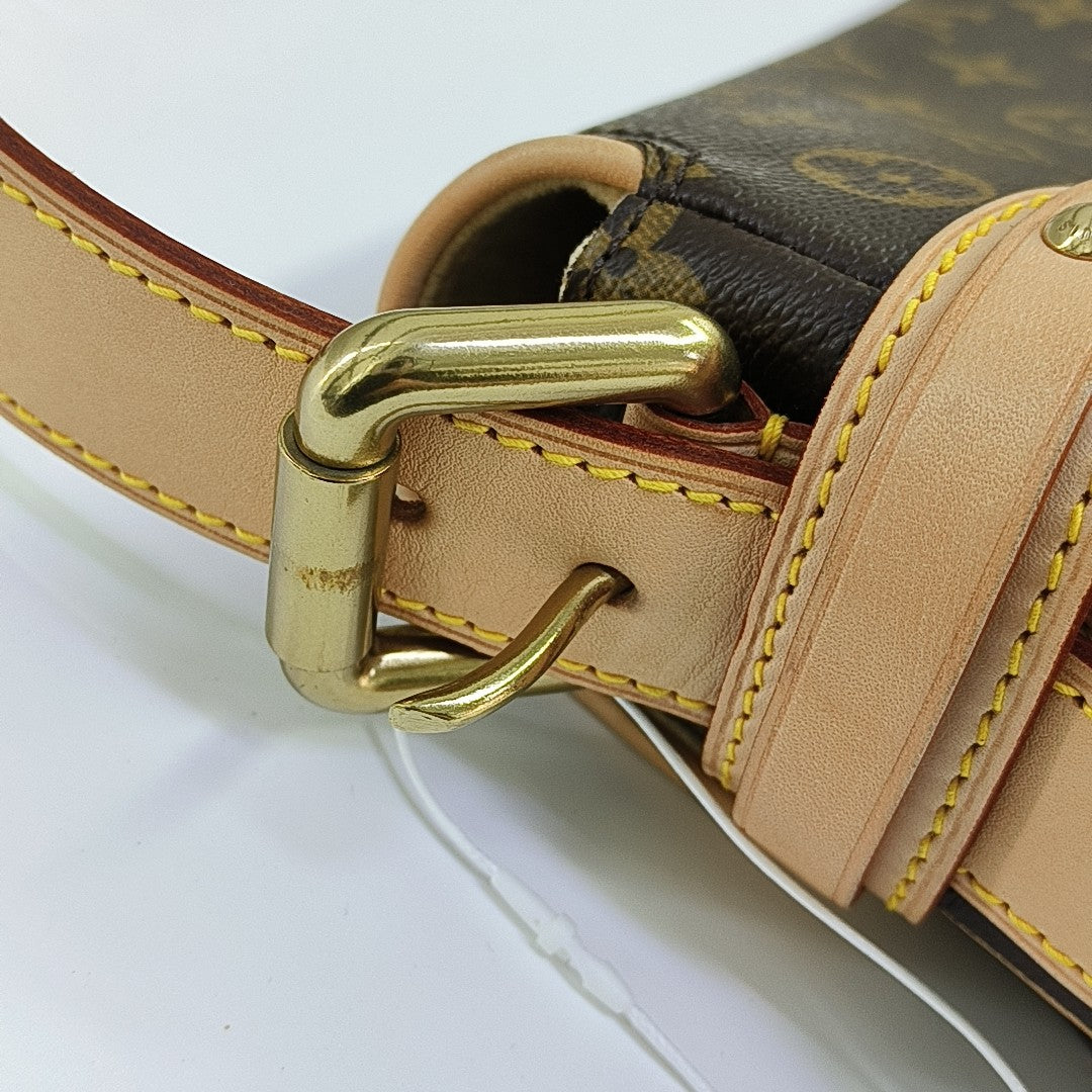 HUDSON PM Monogram Coated Canvas Brown