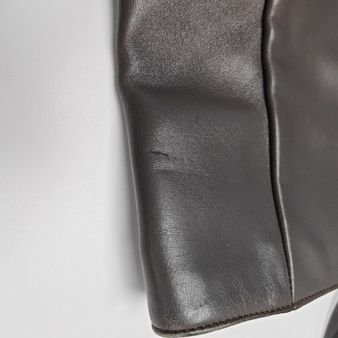 SHOPPING BAG Calfskin Gray