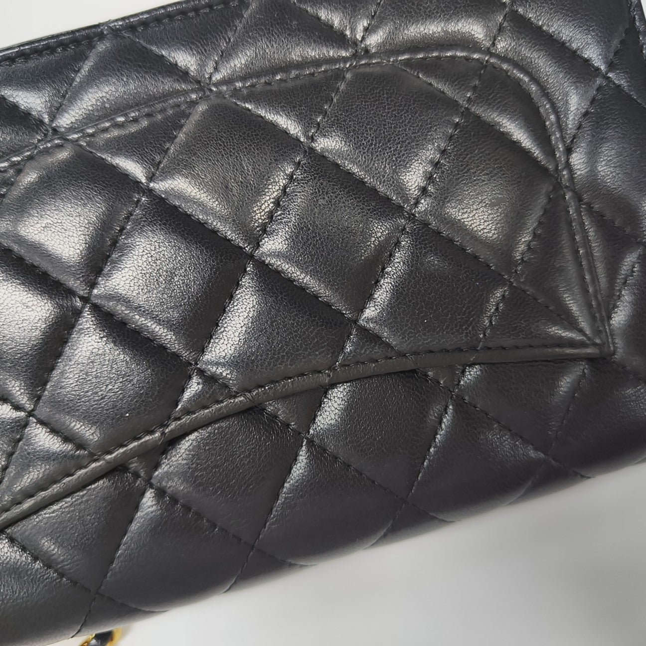 WOC Quilted Lambskin Black