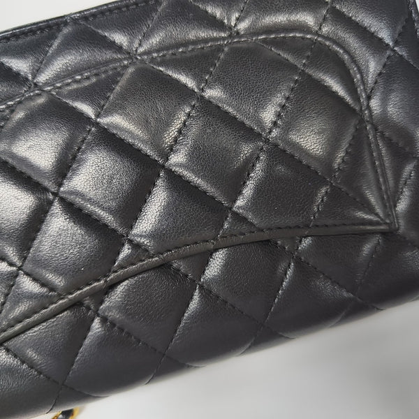 WOC Quilted Lambskin Black
