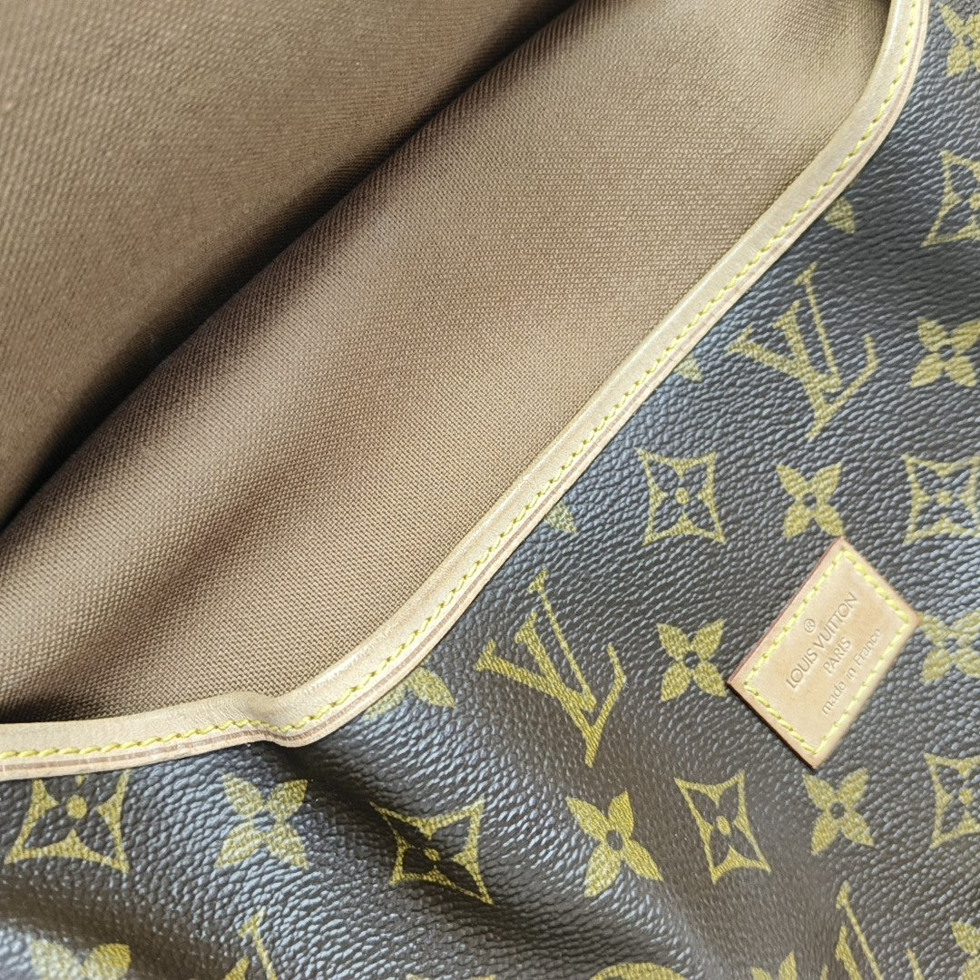 SAUMUR 30 Monogram Coated Canvas Brown