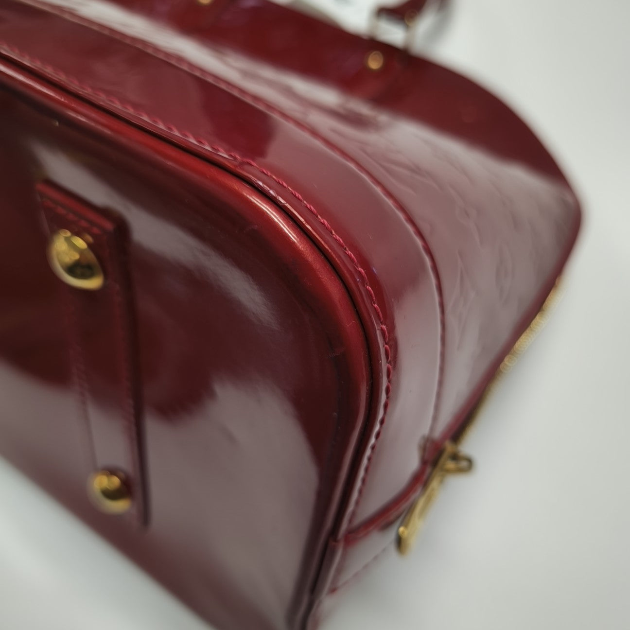 ALMA GM Monogram Calfskin Red