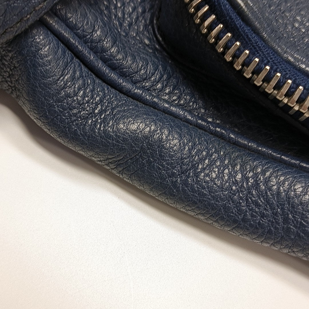 Vela Messenger Bag Calfskin Blue